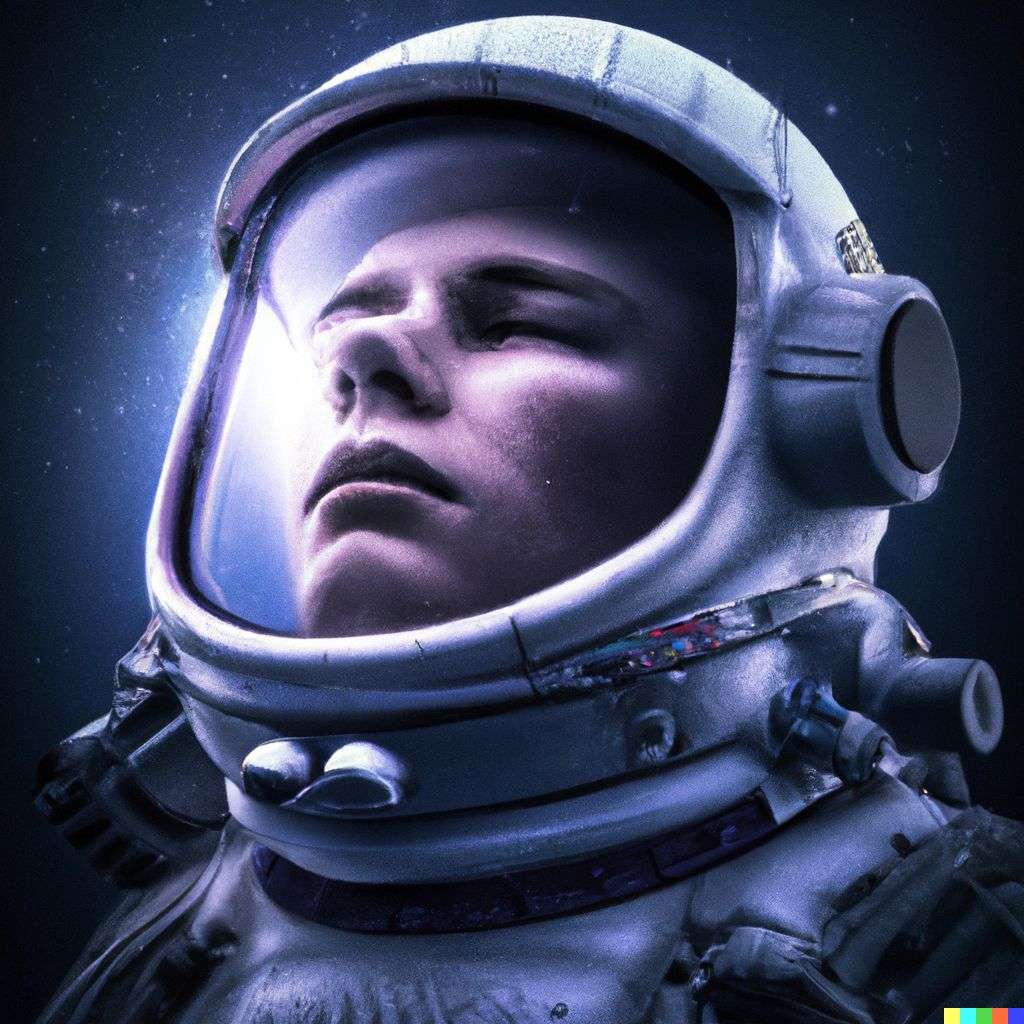an astronaut, digital art, 3D style
